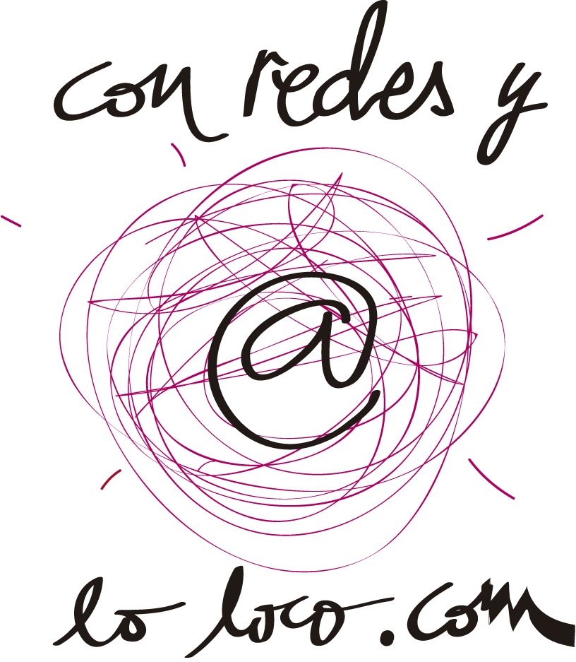 Un dibujo rosa con las palabras con redes y la co com.